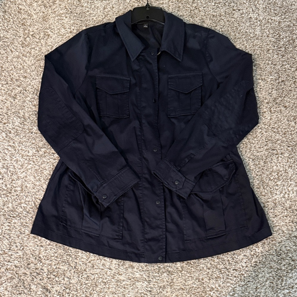 Lane Bryant Navy Utility Jacket